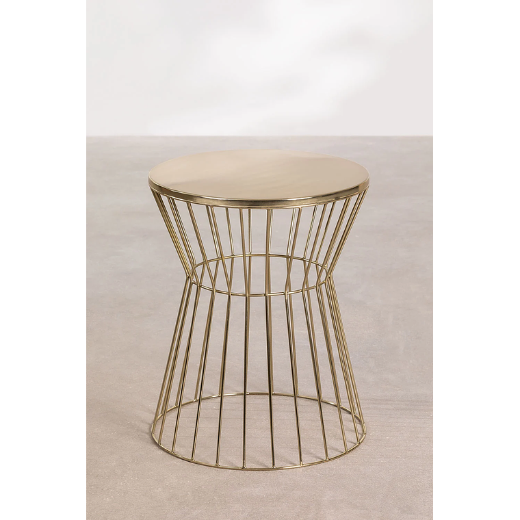 Mesa lateral en Metal Dorado 40 cm Melvyn 2