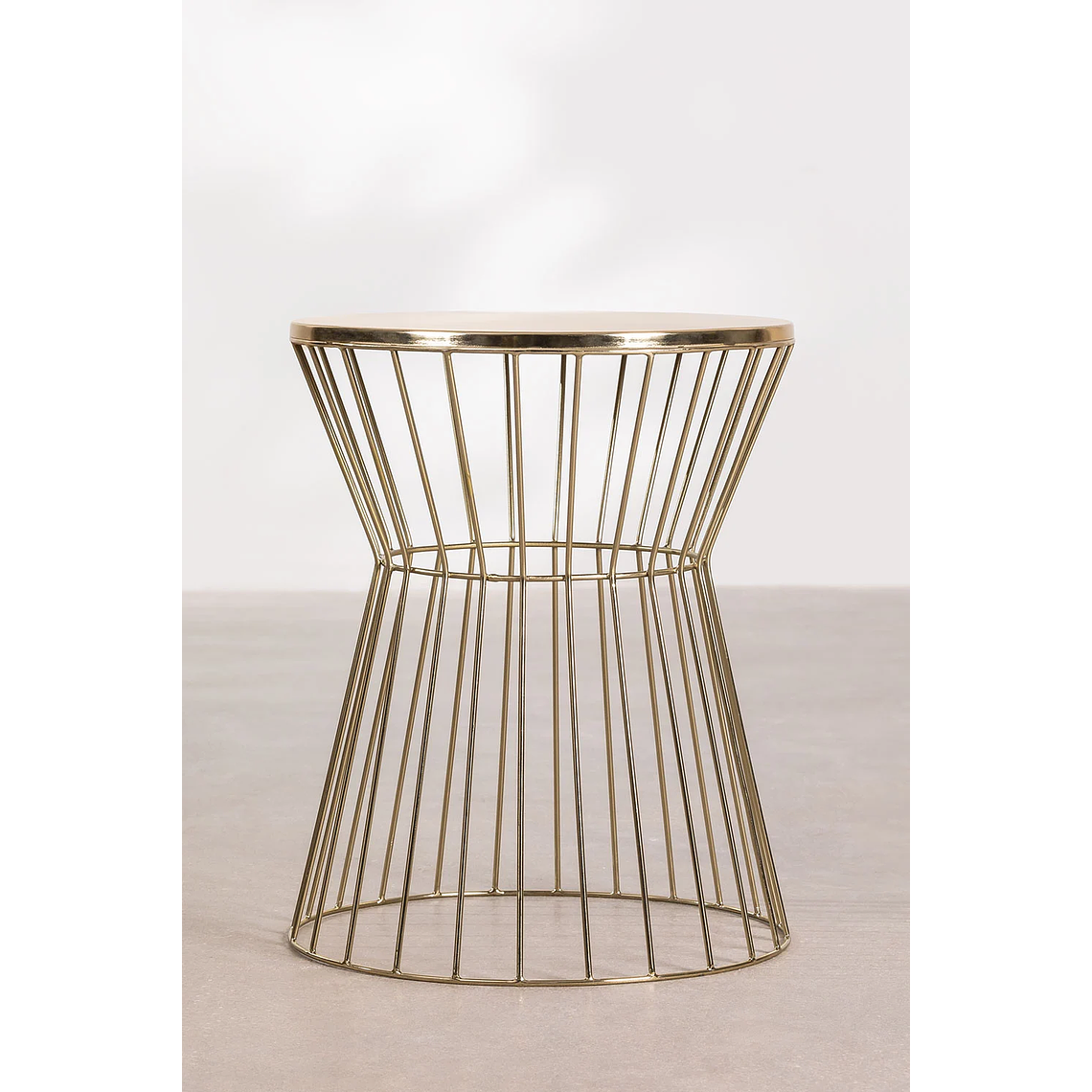Mesa lateral en Metal Dorado 40 cm Melvyn 3