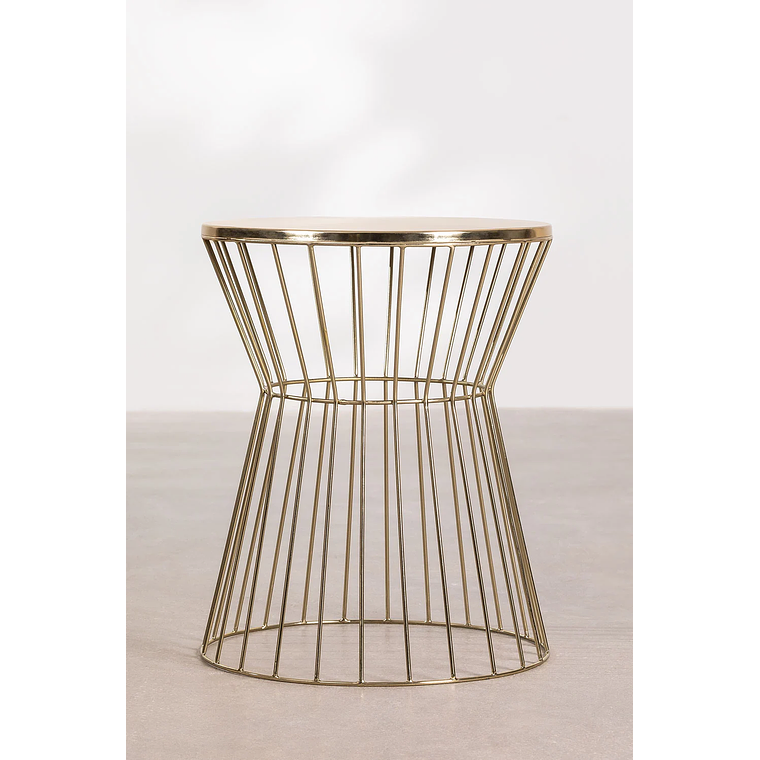 Mesa lateral en Metal Dorado 40 cm Melvyn 3