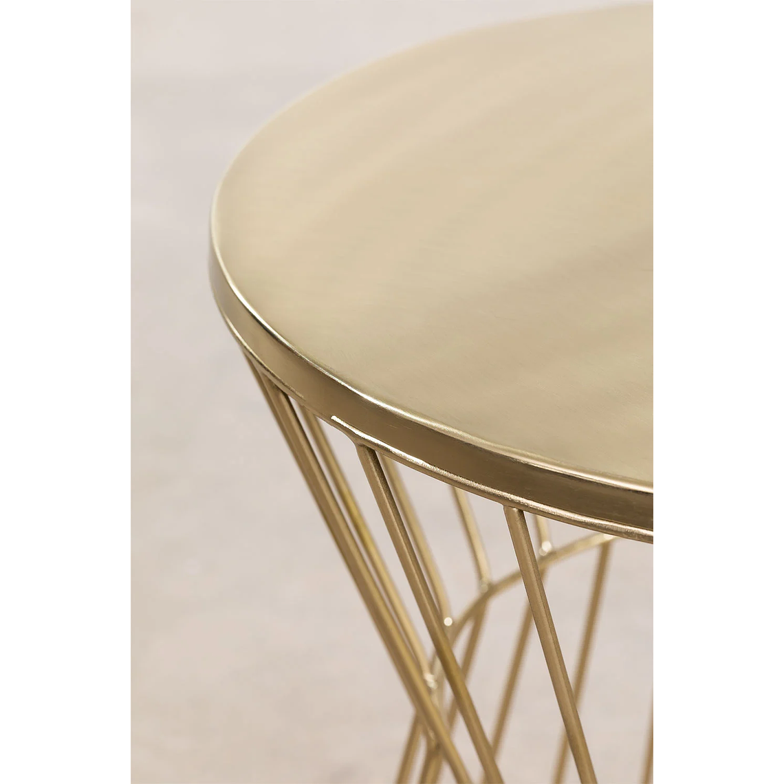 Mesa lateral en Metal Dorado 40 cm Melvyn 4