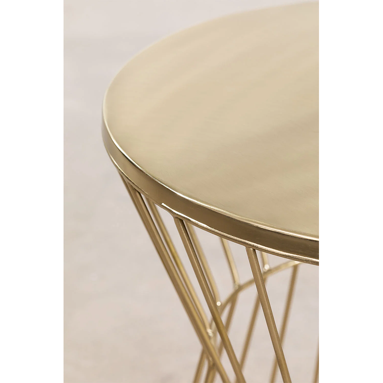 Mesa lateral en Metal Dorado 40 cm Melvyn 4