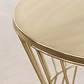Mesa lateral en Metal Dorado 40 cm Melvyn - Miniatura 4