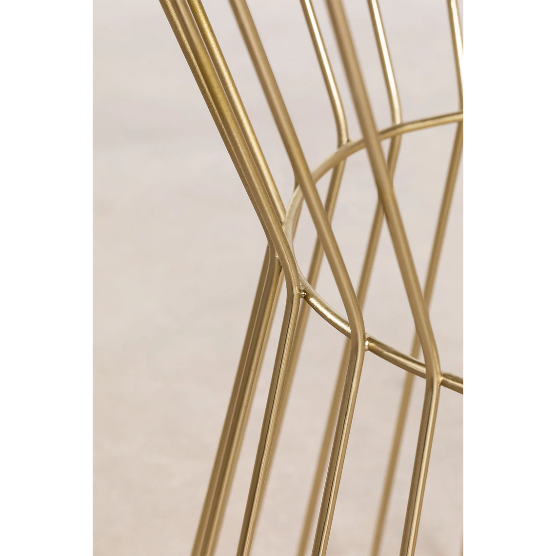 Mesa lateral en Metal Dorado 40 cm Melvyn 5