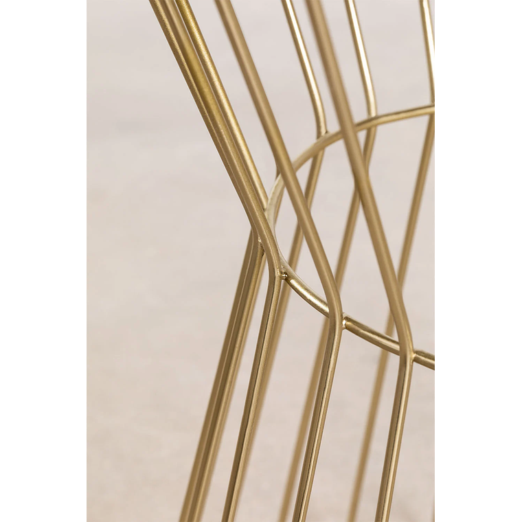 Mesa lateral en Metal Dorado 40 cm Melvyn 5
