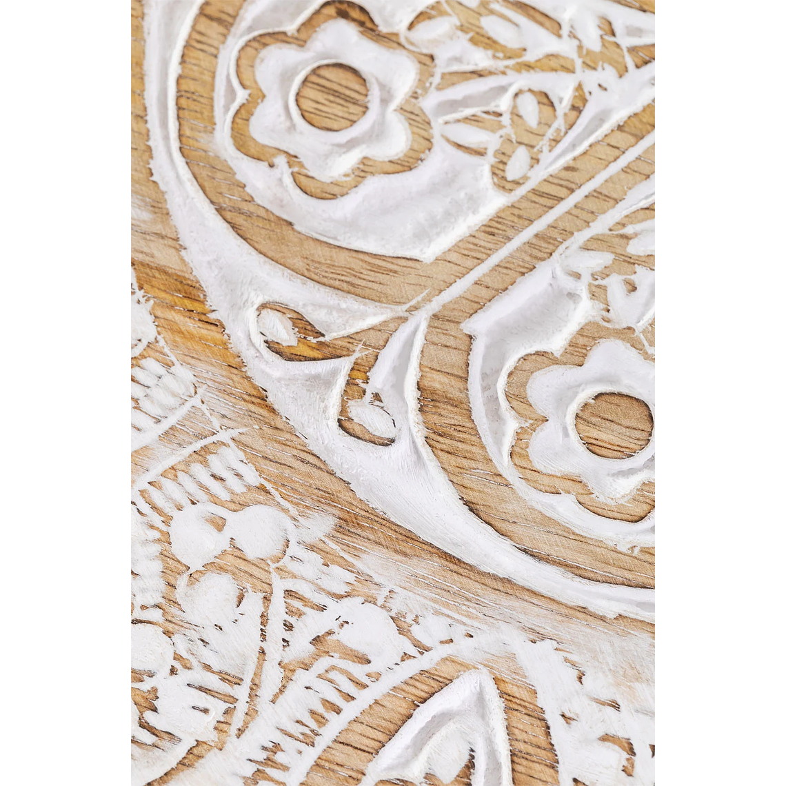 Mesa lateral redonda en madera de mango (Ø45 cm) Tienga 6