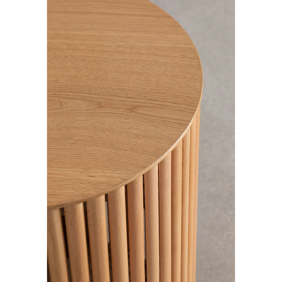 Mesa lateral Redonda en Madera (Ø40 cm) Belmira 3