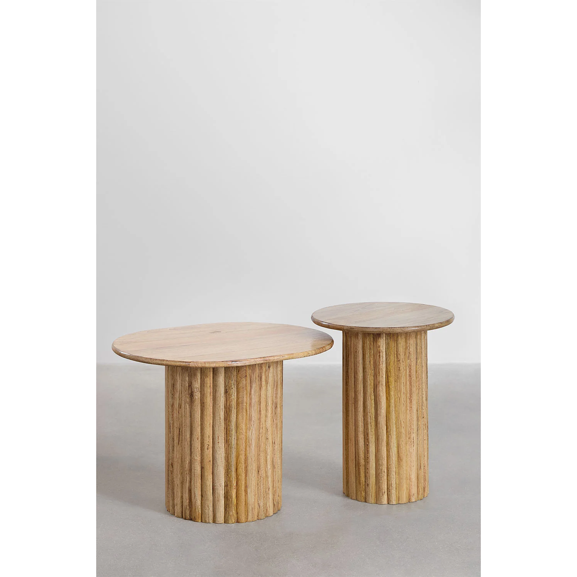 Mesa lateral en madera de mango 38 cm Barnet 6