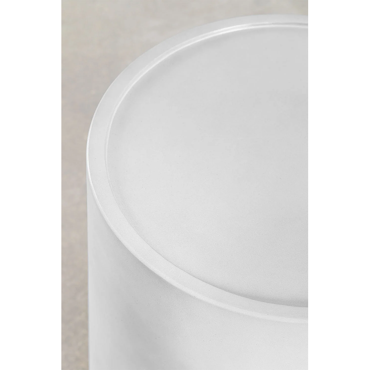 Mesa lateral Redonda de Cemento Gris Arena (Ø35 cm) Darwys 3