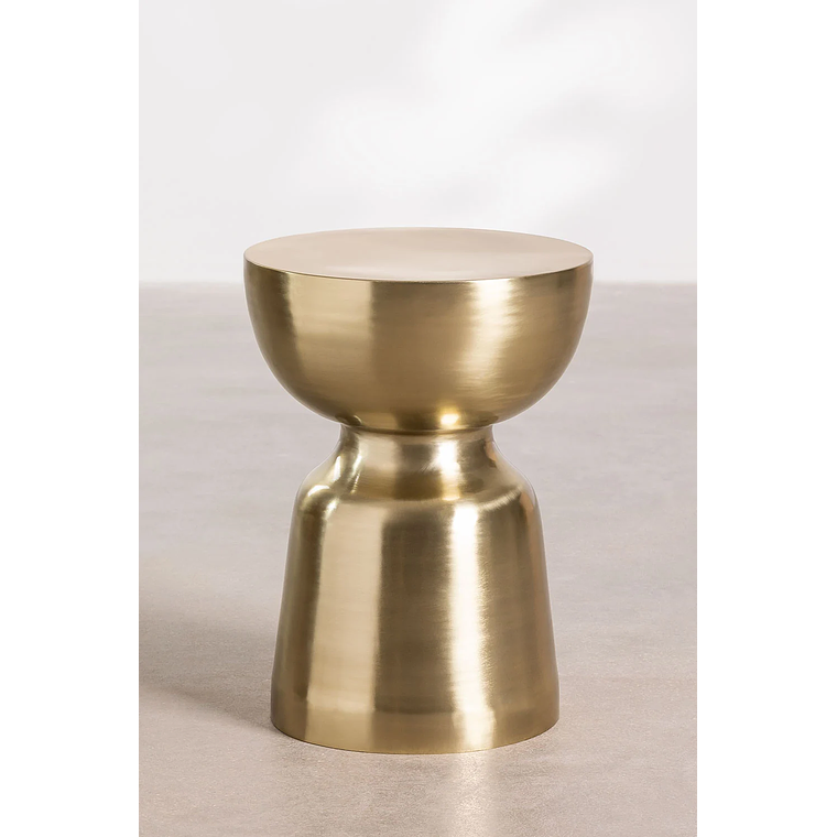 Mesa lateral en Metal Dorado 36 cm Zakia 2
