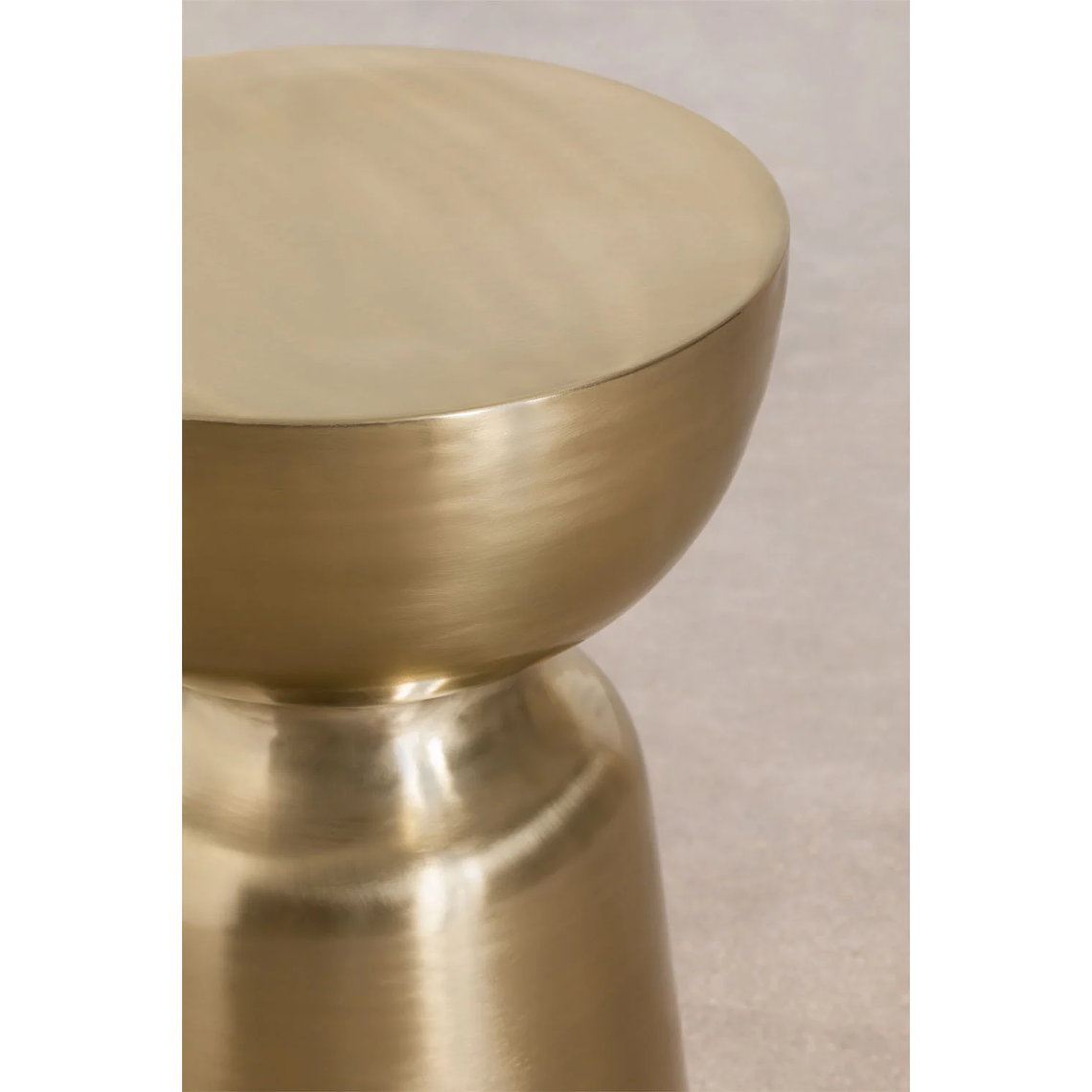 Mesa lateral en Metal Dorado 36 cm Zakia 3