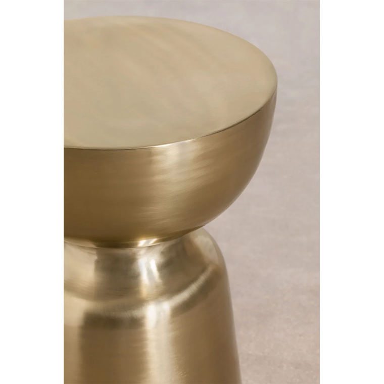 Mesa lateral en Metal Dorado 36 cm Zakia 3