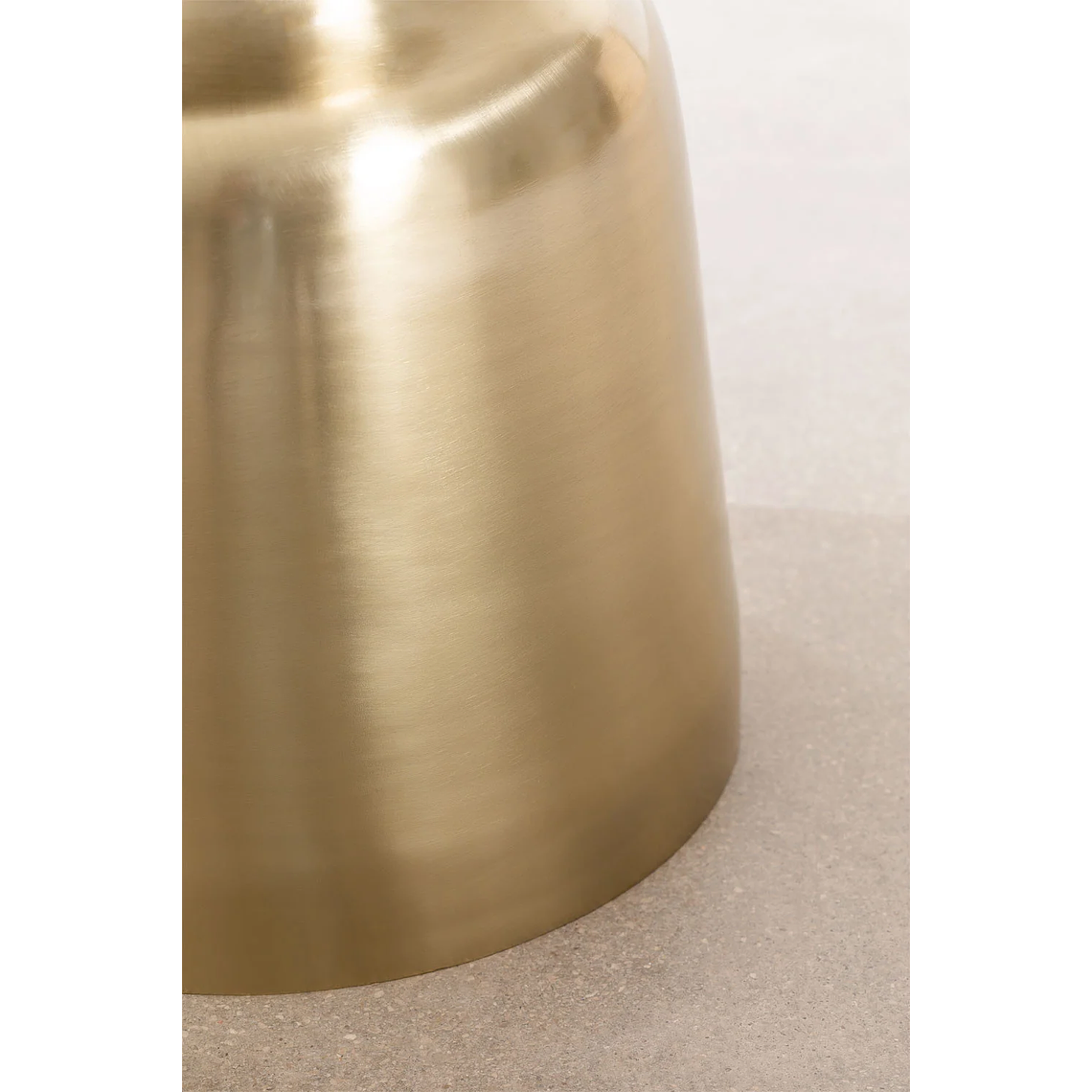 Mesa lateral en Metal Dorado 36 cm Zakia 5