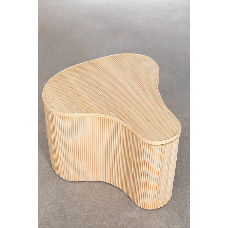 Mesa lateral con Almacenaje en Ratán 39 cm Carmie 5