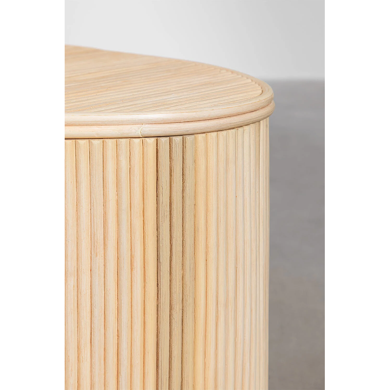 Mesa lateral con Almacenaje en Ratán 39 cm Carmie 6