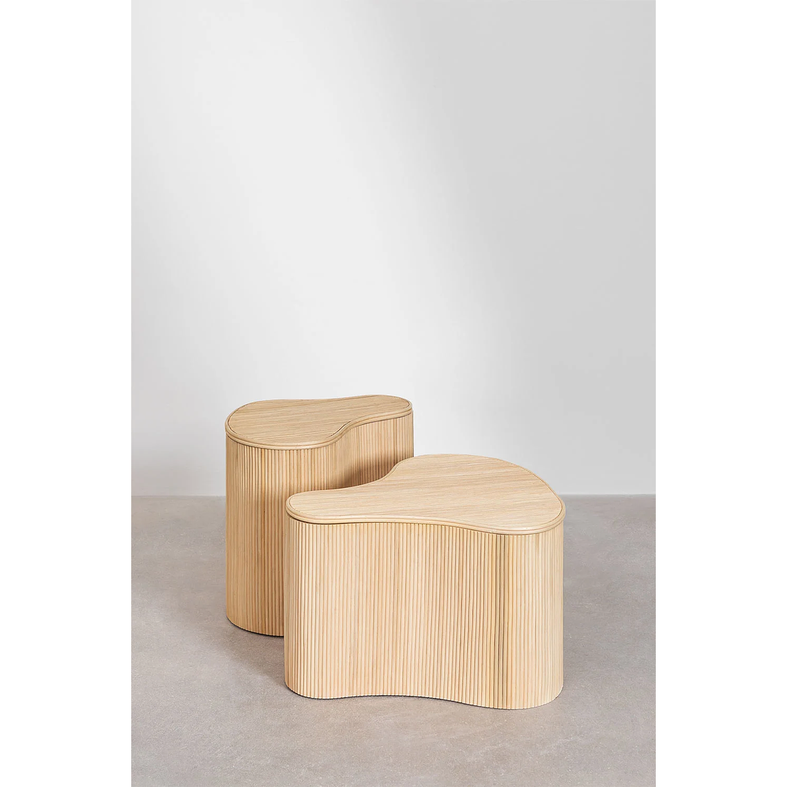 Mesa lateral con Almacenaje en Ratán 39 cm Carmie 7