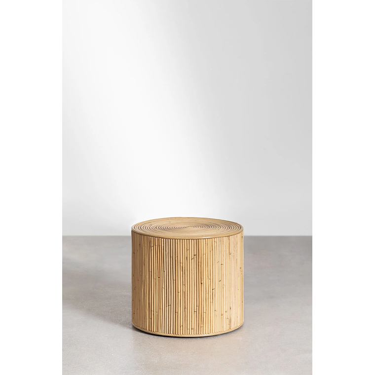 Mesa lateral Redonda en Ratán 40 cm Gudaf 2