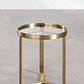 Mesa lateral en Vidrio y Acero (Ø45 cm) Amelia - Miniatura 3