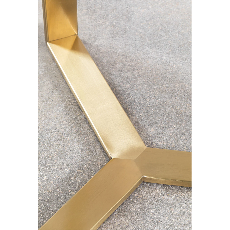 Mesa lateral en Vidrio y Acero (Ø45 cm) Amelia 5