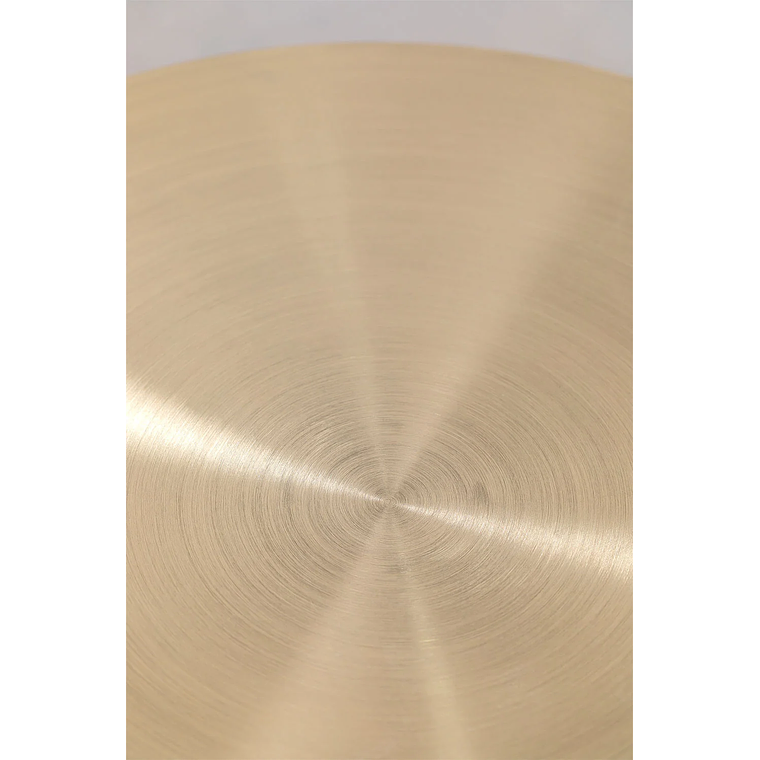 Mesa lateral Redonda en Acero Blanco (Ø45 cm) Zenion 5