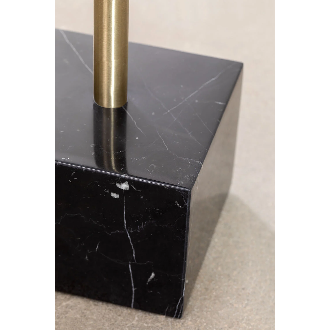 Mesa lateral Redonda en Acero Negro (Ø45 cm) Zenion 4