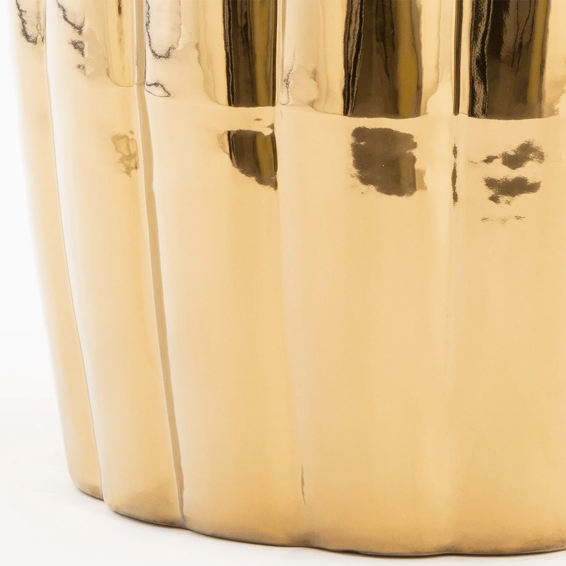 Mesa Auxiliar Redonda de Cerámica (Ø28 cm) Tim Metalizada 4