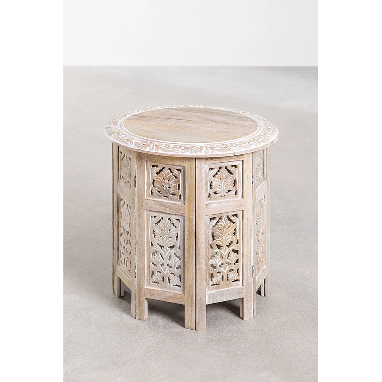 Mesa Auxiliar Plegable en Madera de Mango 44,5 cm Kasira Design 2