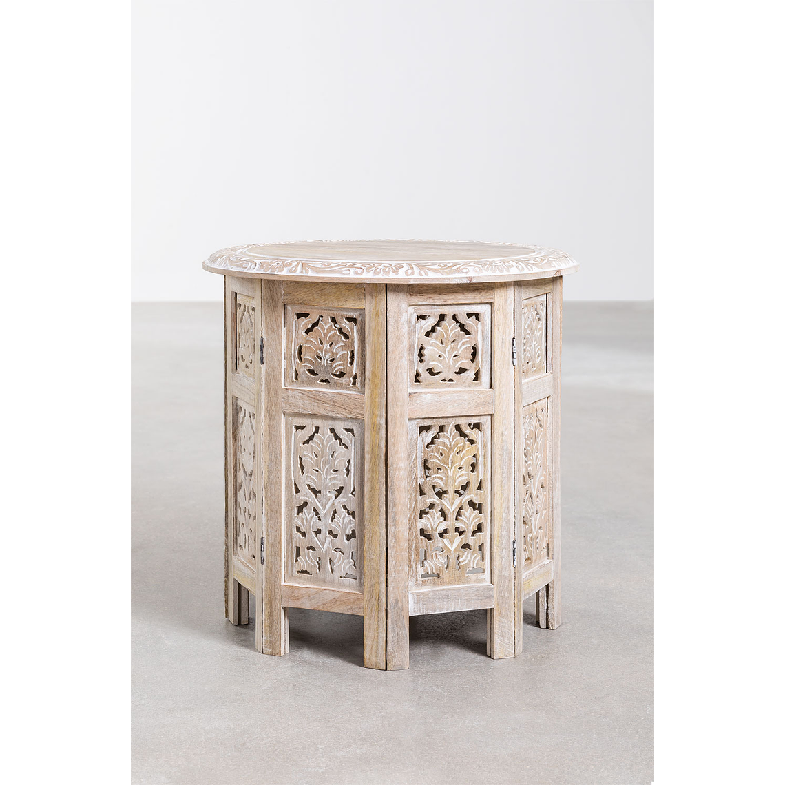 Mesa Auxiliar Plegable en Madera de Mango 44,5 cm Kasira Design 3