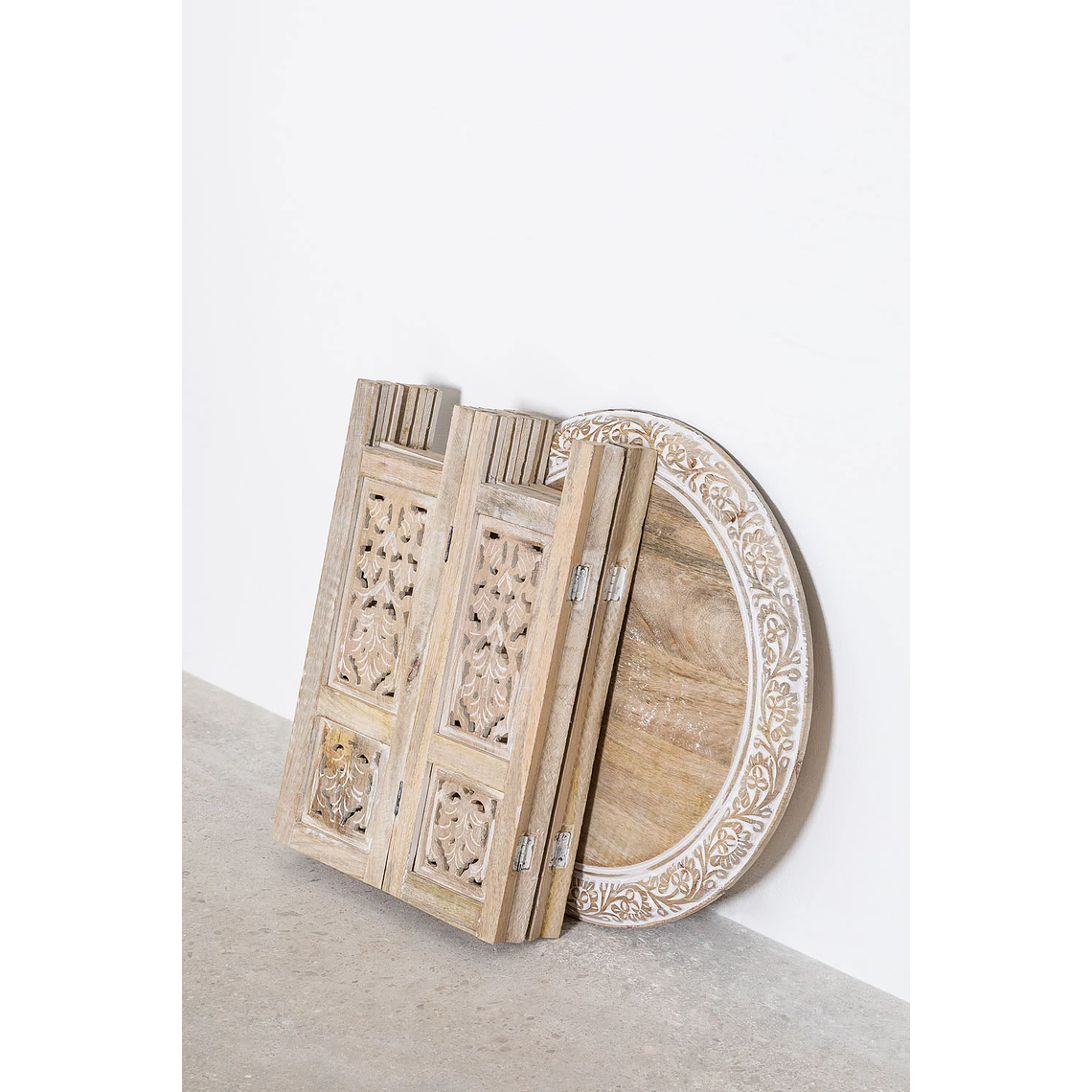 Mesa Auxiliar Plegable en Madera de Mango 44,5 cm Kasira Design 7