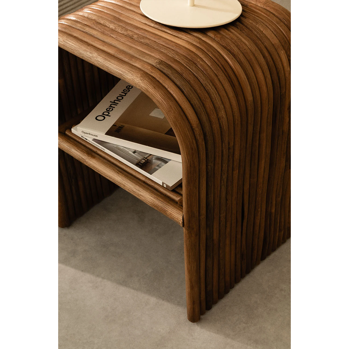 Mesa lateral rectangular en ratán (35x40 cm) Nolay 2