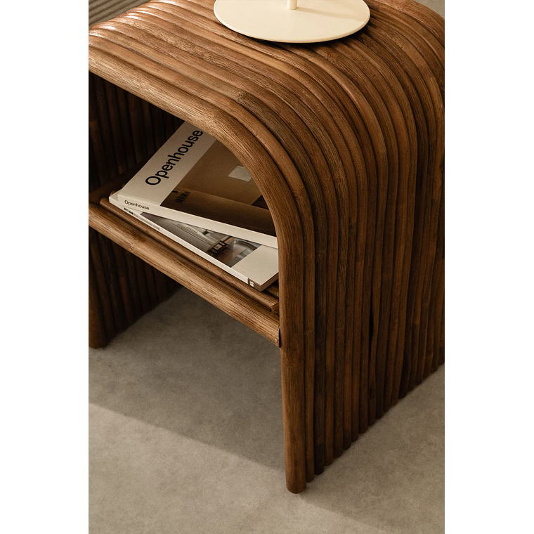 Mesa lateral rectangular en ratán (35x40 cm) Nolay 2