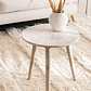 Mesa lateral Redonda en Madera de Mango 40 cm Nabordi - Miniatura 1