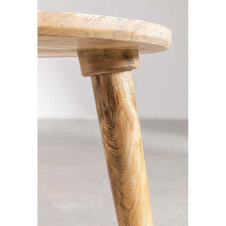 Mesa lateral en Madera de Mango 55 cm Diborna 5