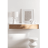 Mesa arrimo de Pared Florens 95 cm color blanco