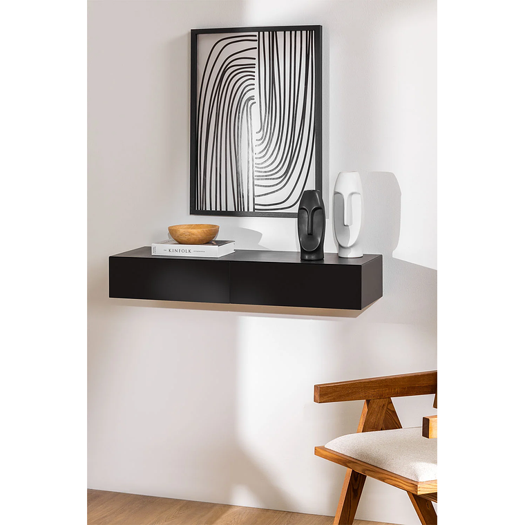 Mesa arrimo de Pared Florens 95 cm color negro 1