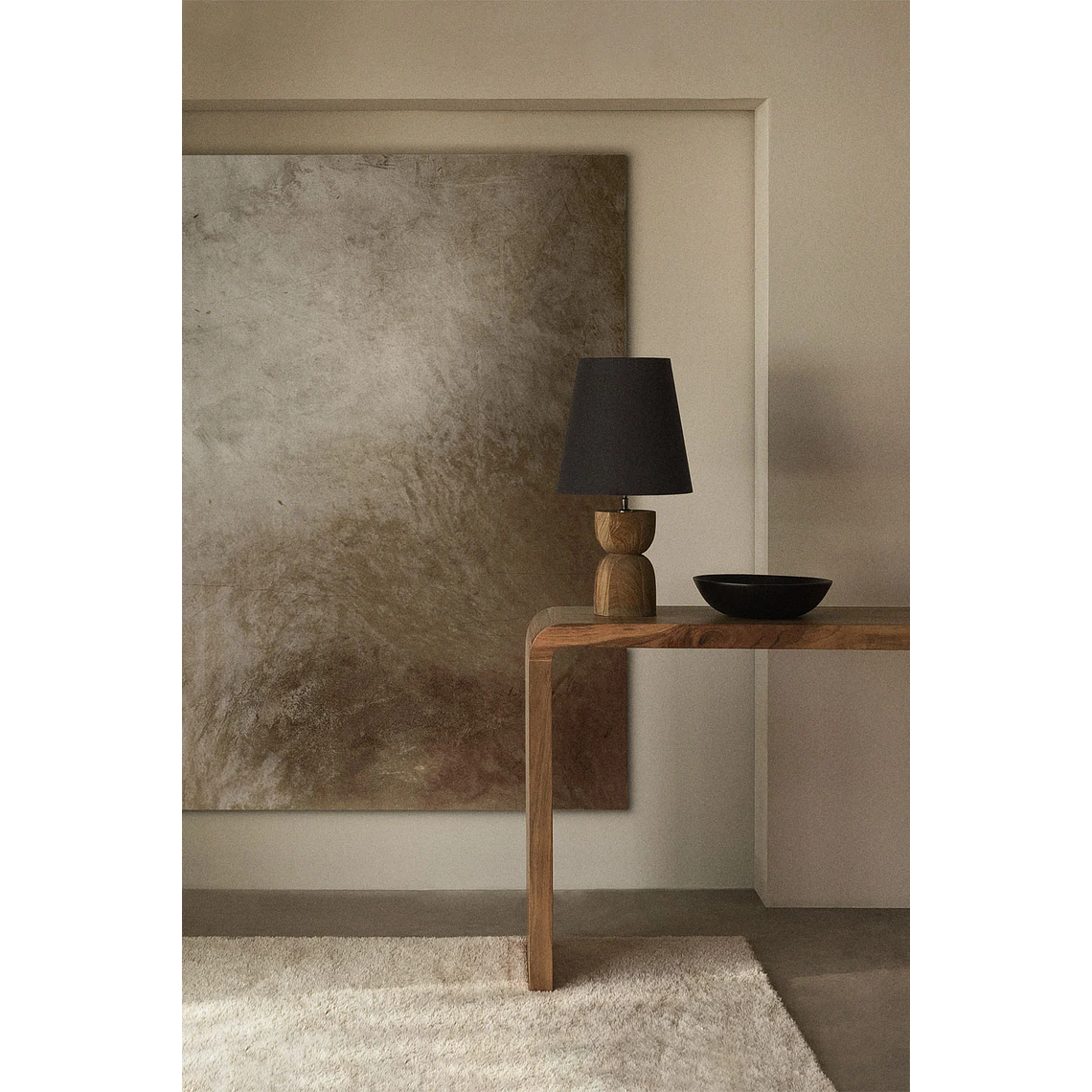 Mesa de arrimo en Madera de Acacia Vacry en 119 cm 1