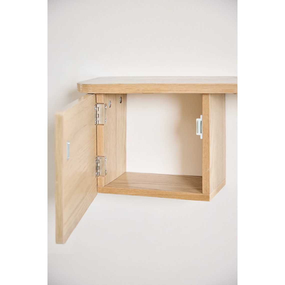 Mesa de arrimo con espejo 78 cm Varna madera natural 4