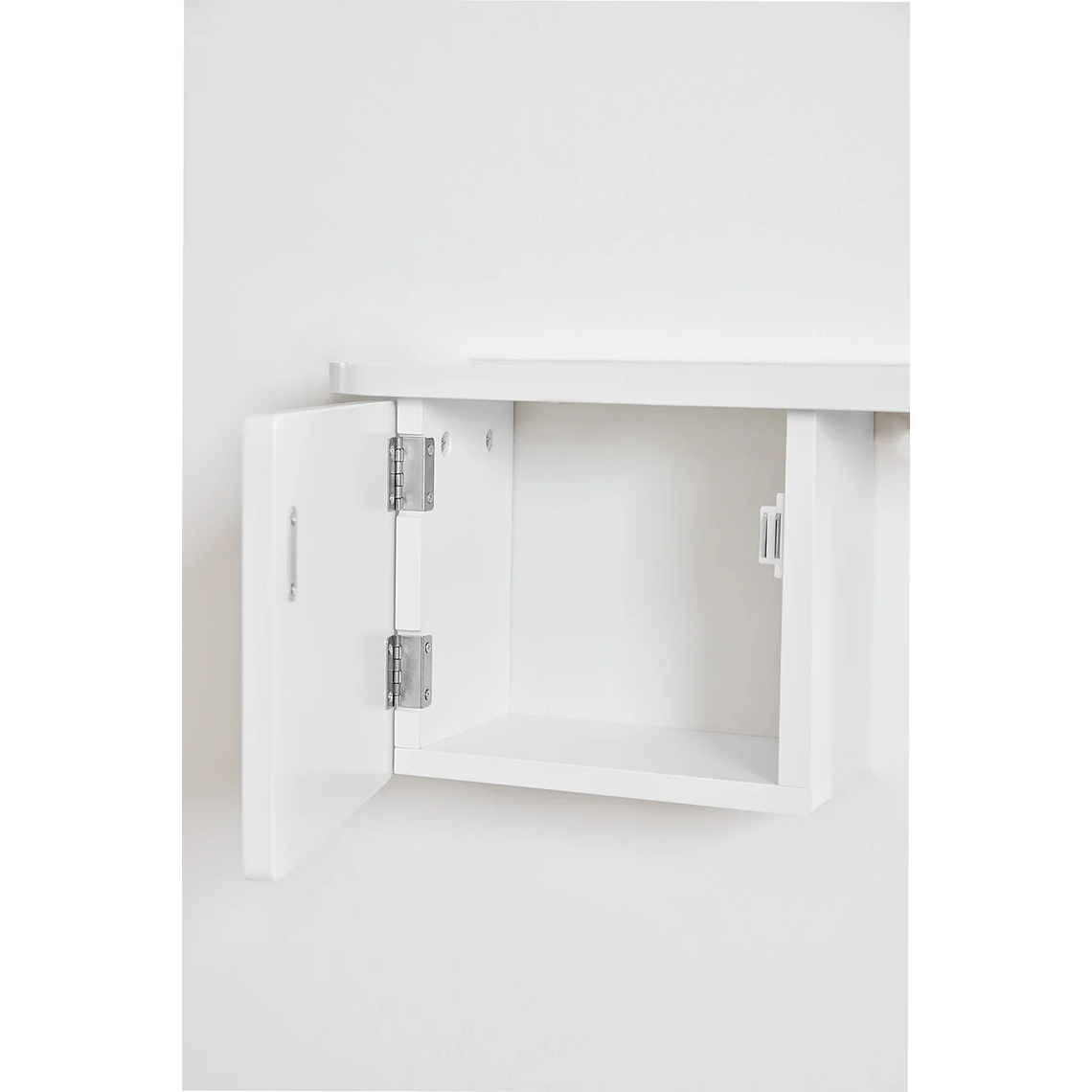Mesa de arrimo con espejo 78 cm Varna blanco 4