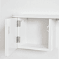Mesa de arrimo con espejo 78 cm Varna blanco - Miniatura 4