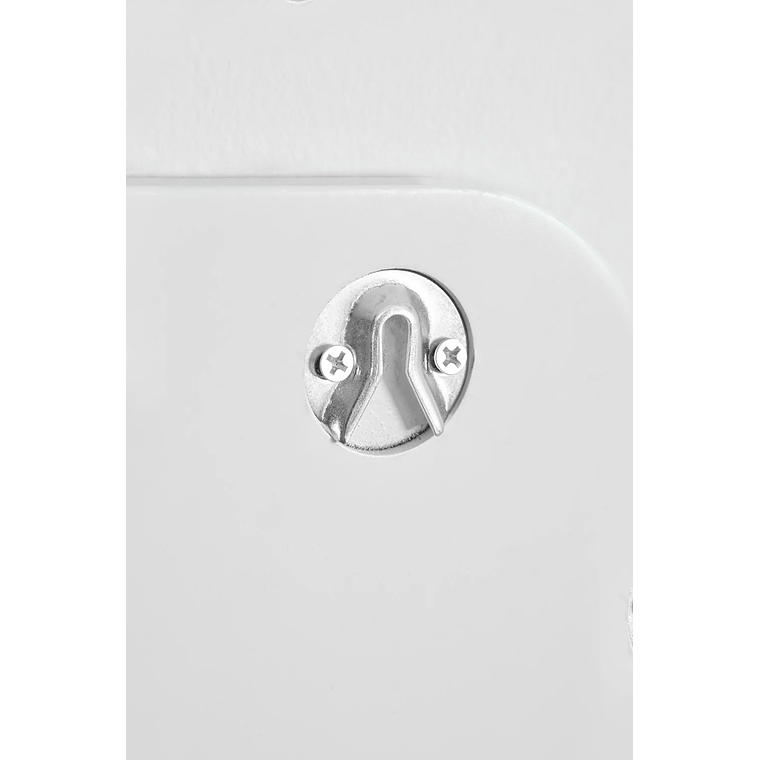 Mesa de arrimo con espejo 78 cm Varna blanco 7