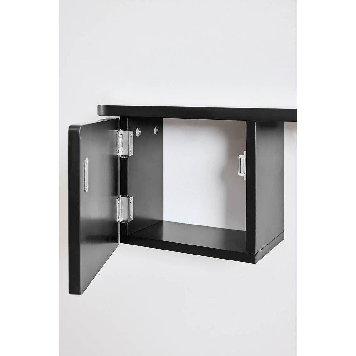 Mesa de arrimo con espejo 78 cm Varna negro 4