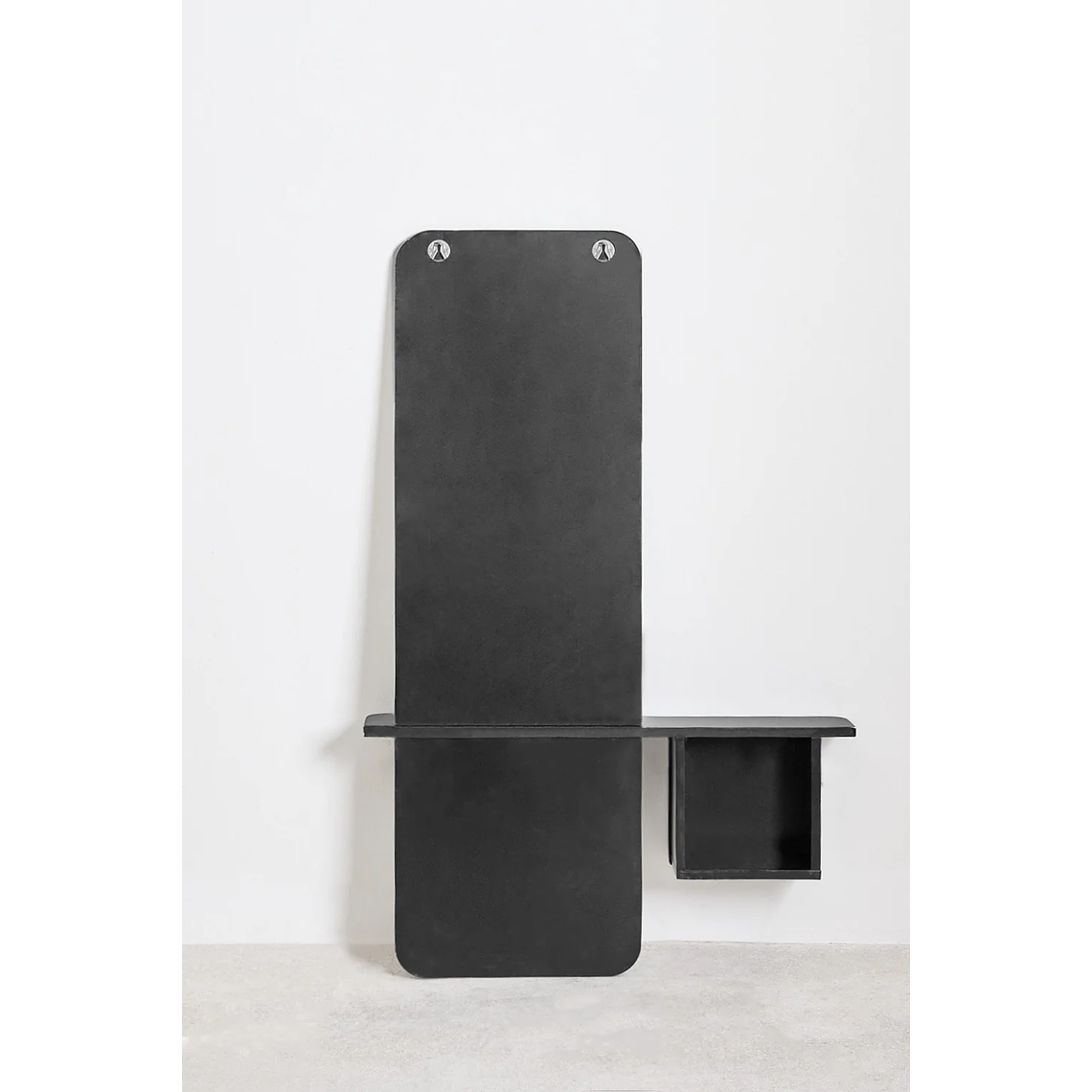 Mesa de arrimo con espejo 78 cm Varna negro 8