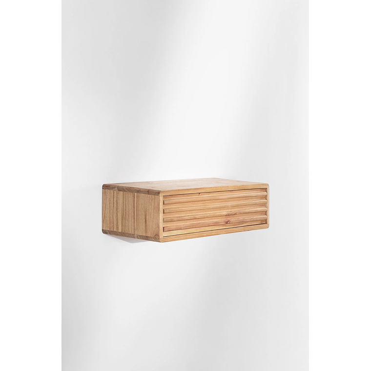 Mesa de arrimo flotante en Madera Deleyna en 80 cm 2