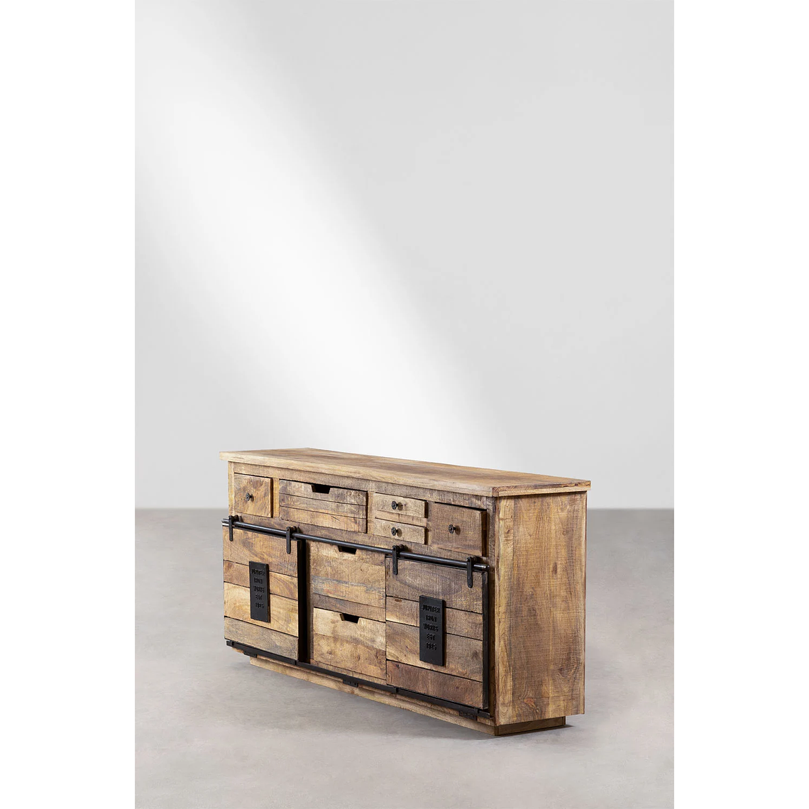 Mesa de arrimo en madera de mango Uain 180 cm 4