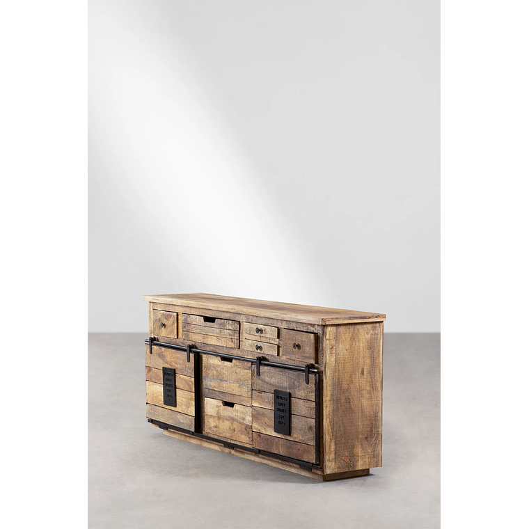 Mesa de arrimo en madera de mango Uain 180 cm 4