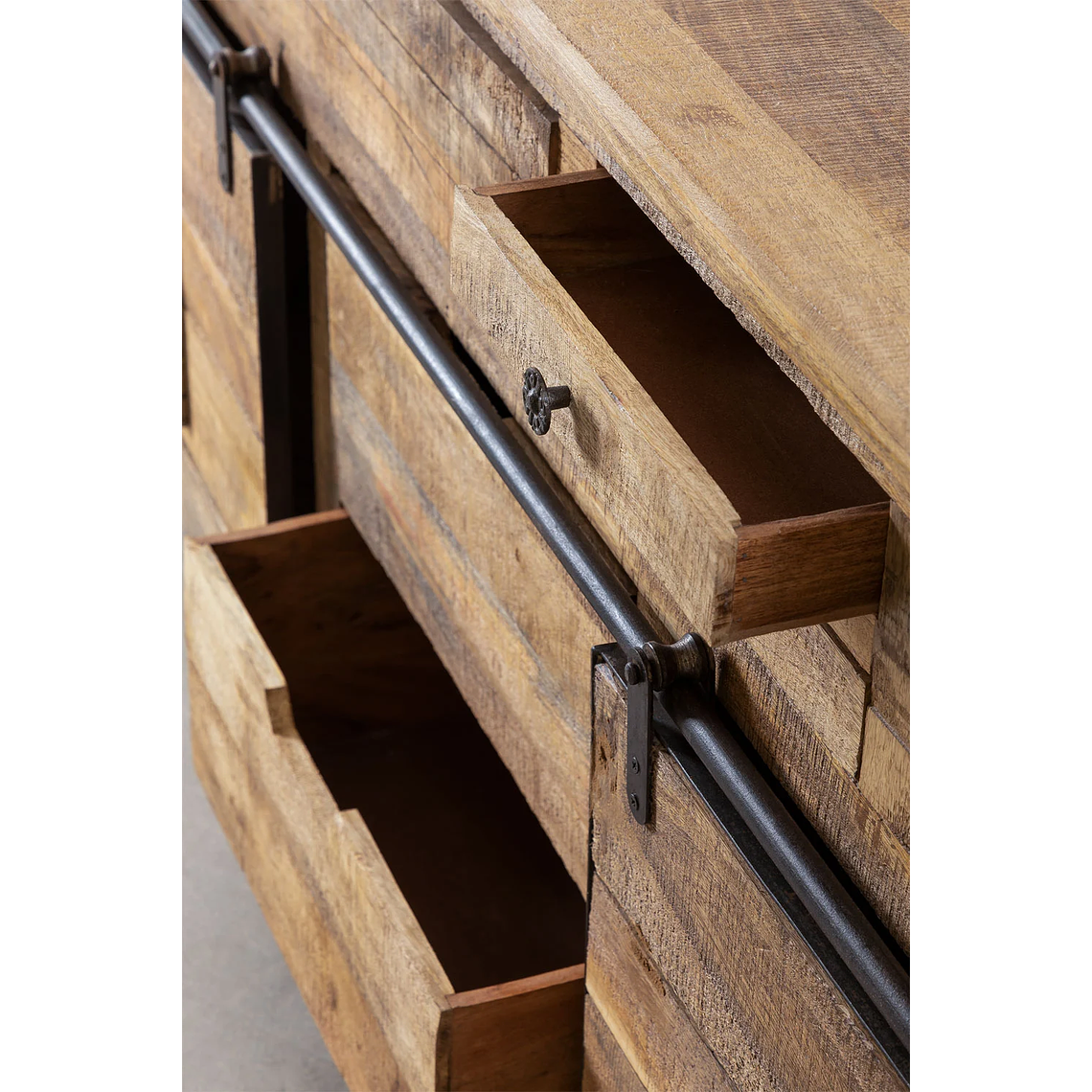 Mesa de arrimo en madera de mango Uain 180 cm 5