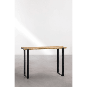 Mesa de arrimo en Madera de Mango y Metal Kiren 120 cm