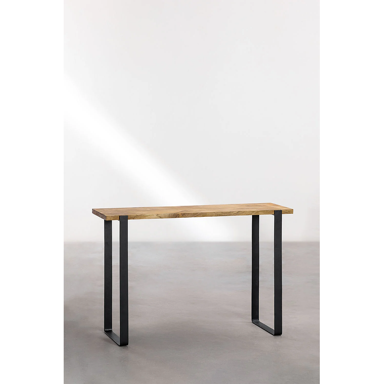 Mesa de arrimo en Madera de Mango y Metal Kiren 120 cm 2