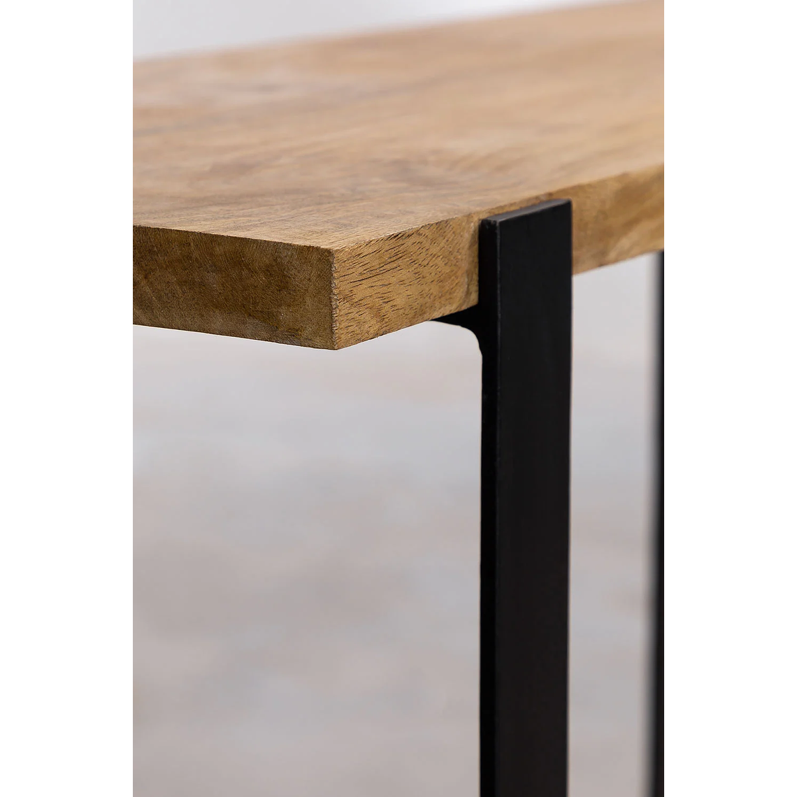 Mesa de arrimo en Madera de Mango y Metal Kiren 120 cm 4