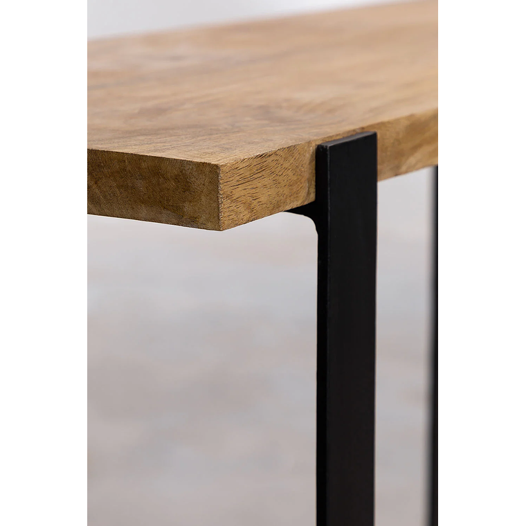 Mesa de arrimo en Madera de Mango y Metal Kiren 120 cm 4