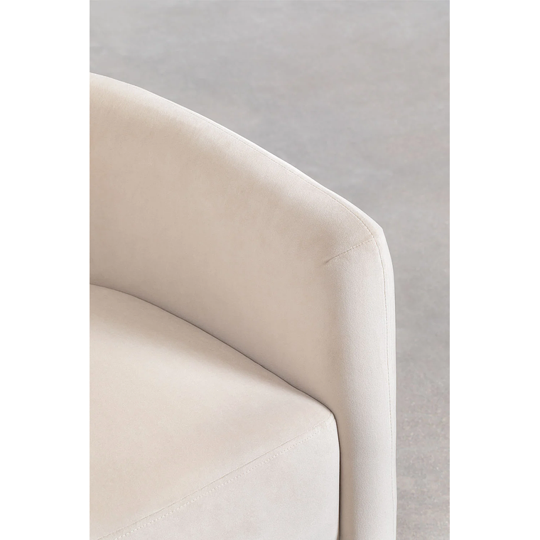 Poltrona en Terciopelo Xastru color beige 5
